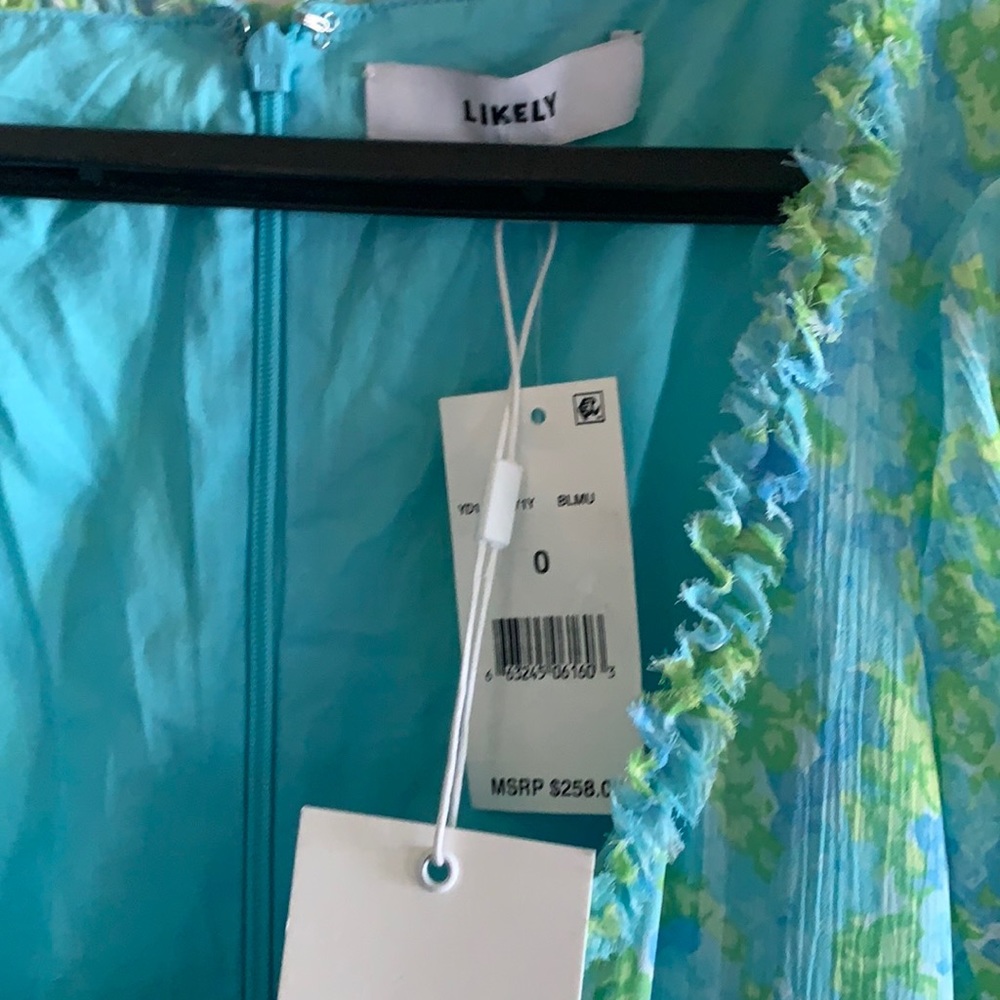 LIKELY Chloe Crinkled Chiffon Midi Dress - Picture 9 of 12